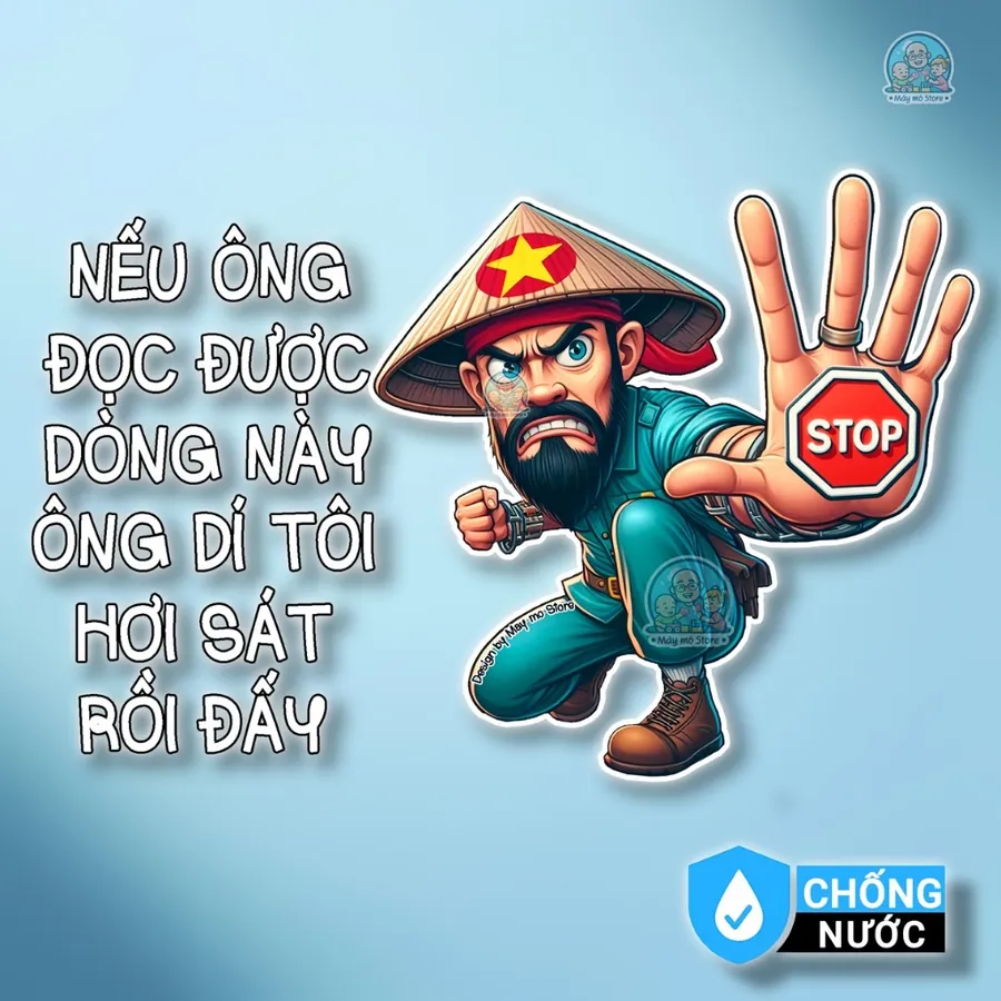 Tem Dán Xe "Đừng Dí Tôi"