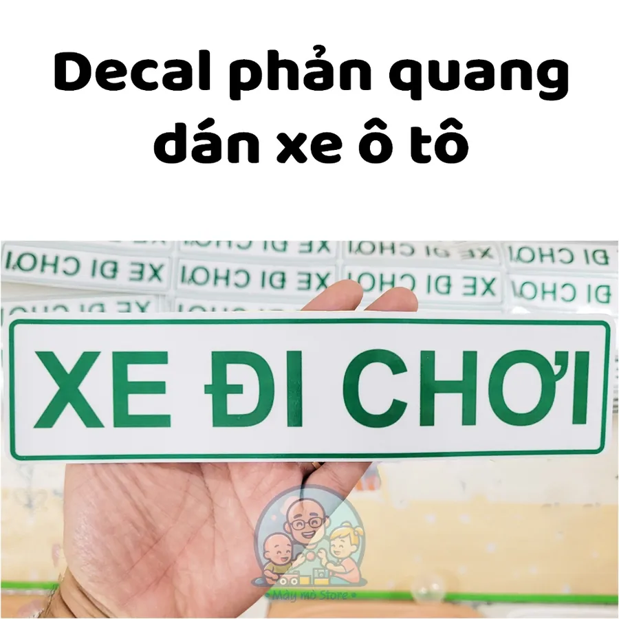 Tem Dán Xe "Xe Đi Chơi"