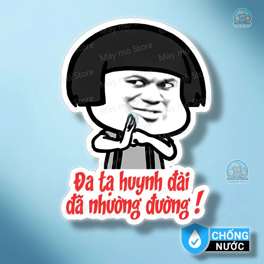 Tem Dán Xe "Đa Tạ Huynh Đài Đã Nhường Đường"