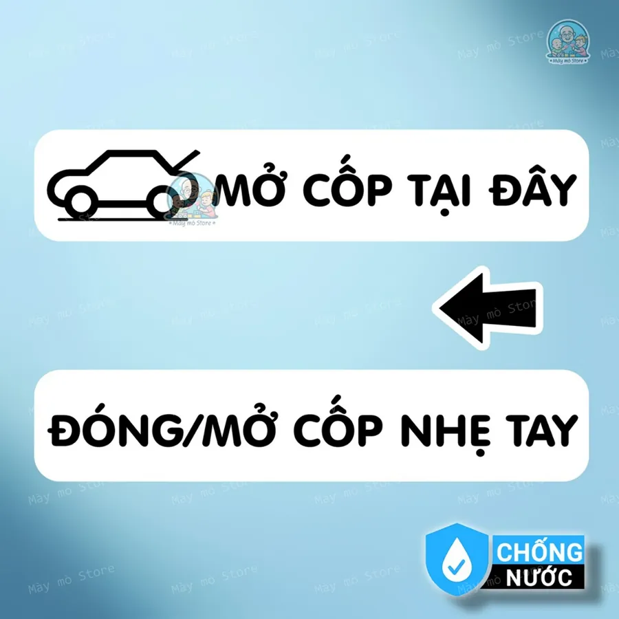 Tem Dán Mở Cốp Ô Tô Tại Đây